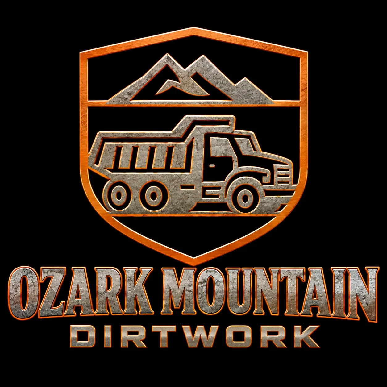 Ozark Mountain Dirtwork & Rentals — Republic, MO Ozark Mountain Dirtwork & Rentals logo — excavation contractor in Republic, MO