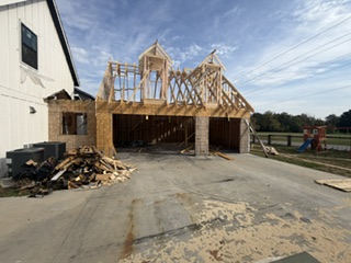 House framing for a recent residential build by Ozark Mountain Dirtwork & Rentals House framing for a recent residential build by Ozark Mountain Dirtwork & Rentals